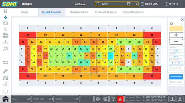 The preheating bed configuration can now be setup automatically, thanks to custom web control